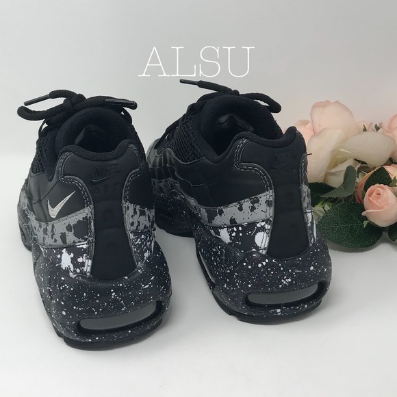 NWT Nike Air Max 95 SE Black White Noir W AUTHENT - Picture 4 of 8